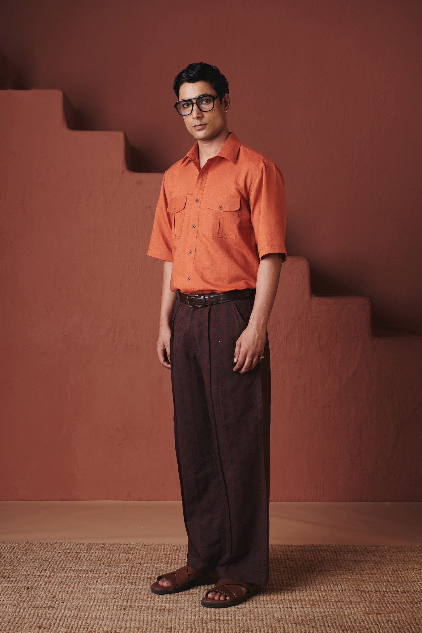 Marigold Co - Linen Men's Flap Pocket Shirt - CiceroniMen ShirtsSaphed