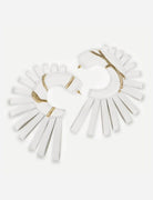 Marina Hoops in Ivory - CiceroniEarringsEconock