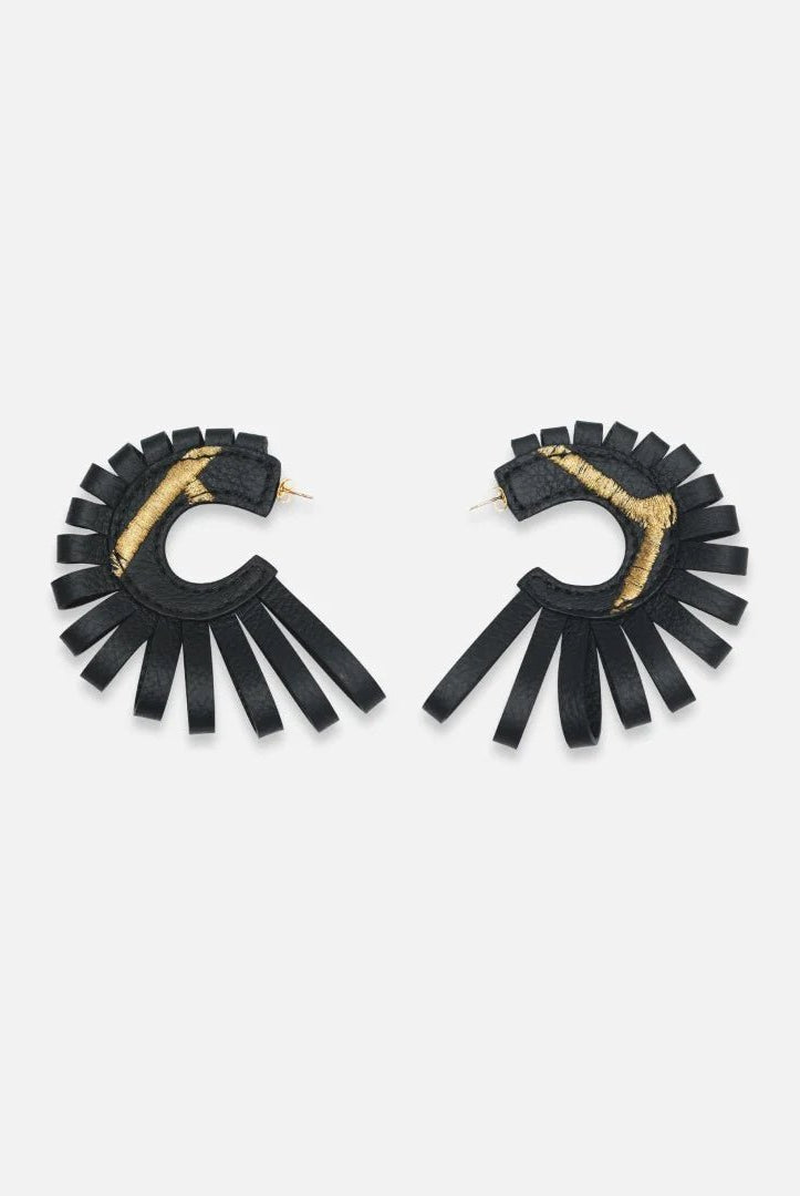 Marina Hoops in Ivory - CiceroniEarringsEconock