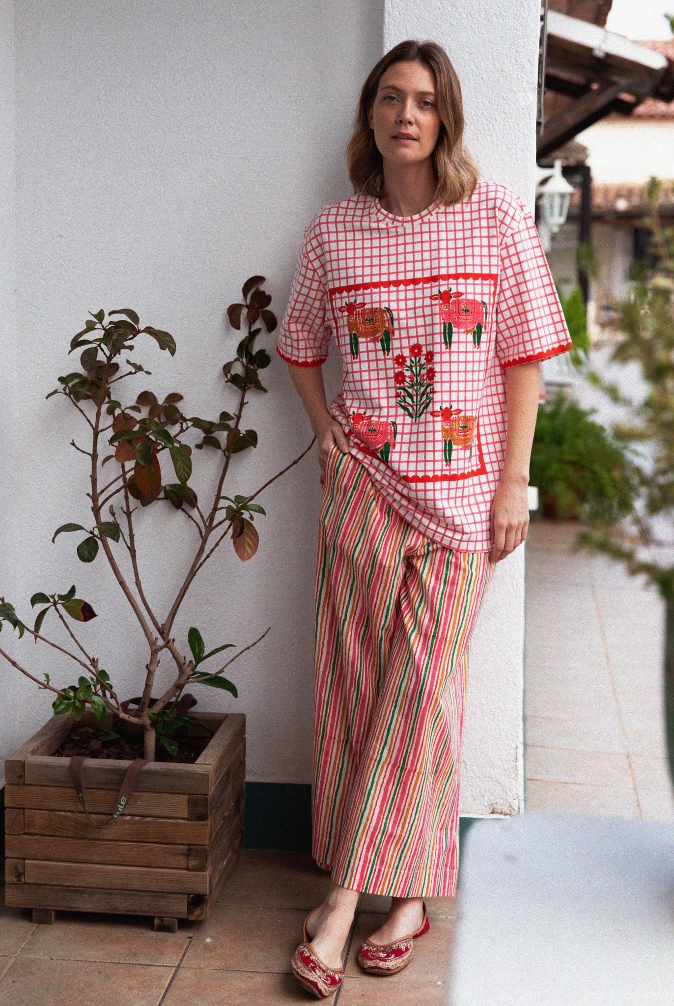 Marissa Pants - Joy Stripes - CiceroniPantsThe Raw India