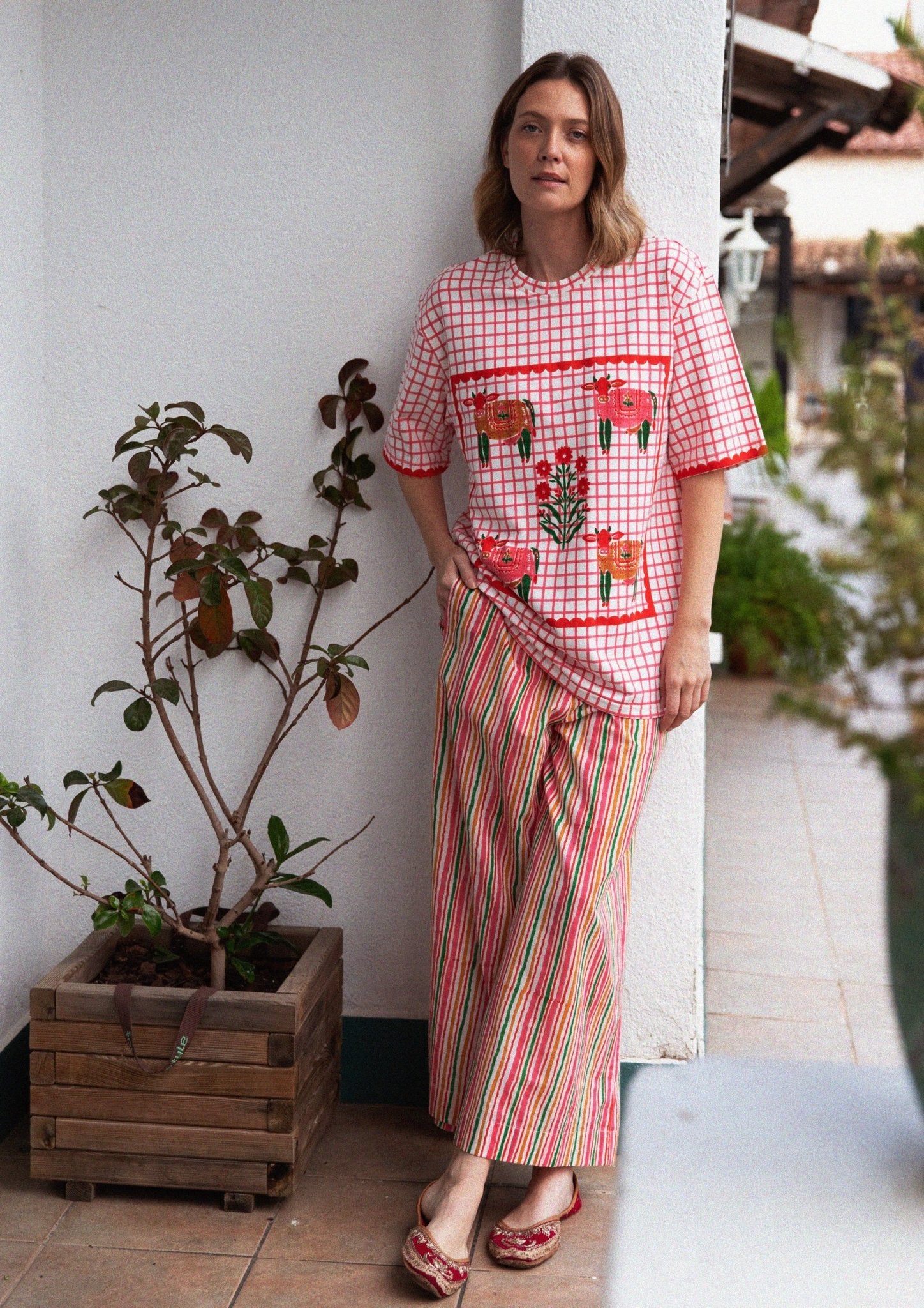 Marissa Pants - Joy Stripes - CiceroniPantsThe Raw India