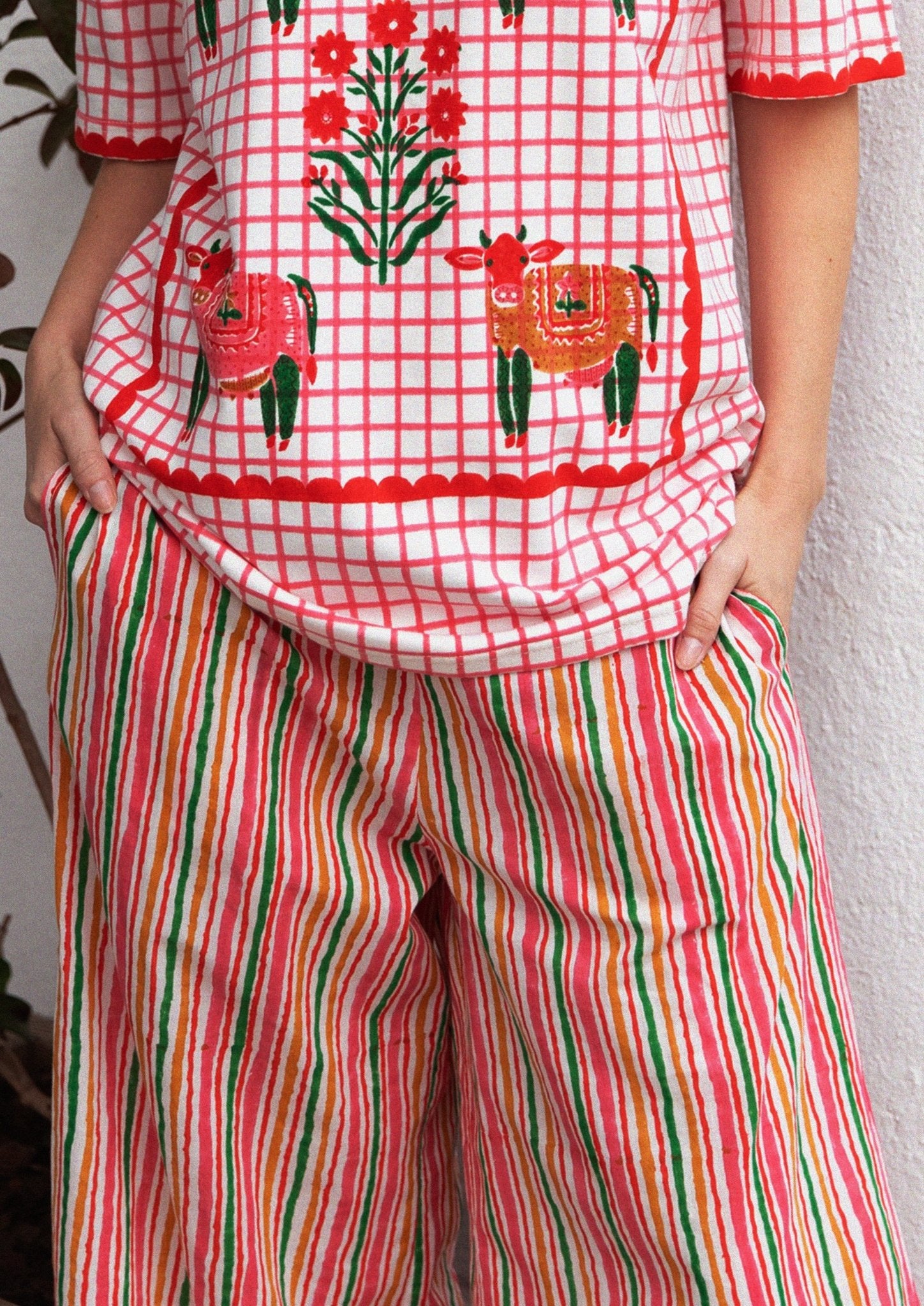Marissa Pants - Joy Stripes - CiceroniPantsThe Raw India