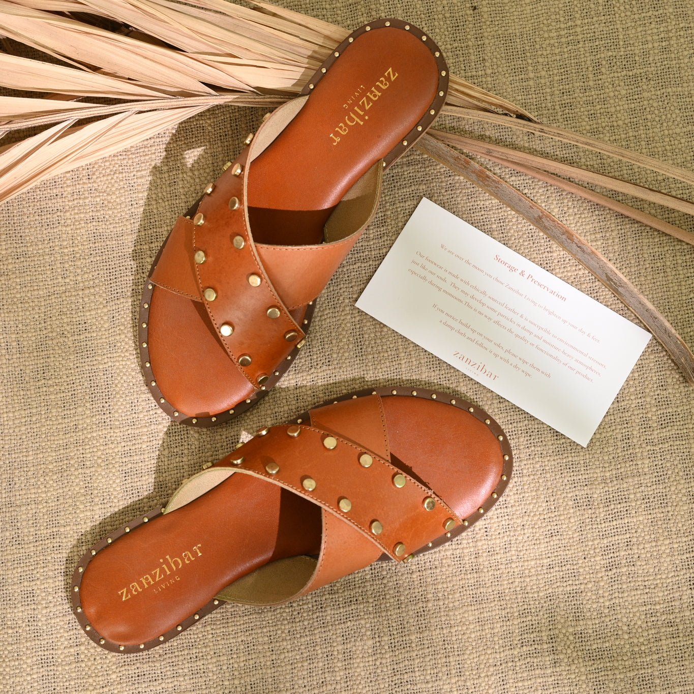 Marlborough Rivet - Tan - CiceroniFlatsZanzibar Living