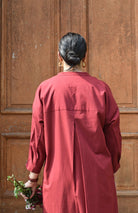 Maroon Anti - fit Co - ord Set - CiceroniKurta Set, Everyday WearHouse of Moxa