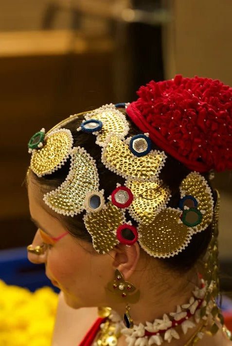 Maroon Mogra Bun - CiceroniHair AccessoriesBy Nirjari