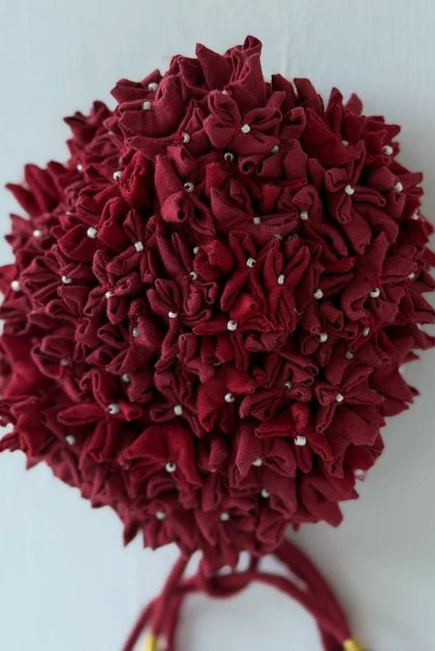 Maroon Mogra Bun - CiceroniHair AccessoriesBy Nirjari