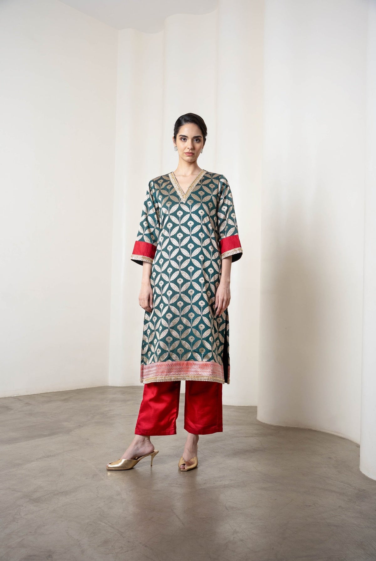 Masoom Kurta Set Green - CiceroniKurta Set, Festive WearShriya Singhi