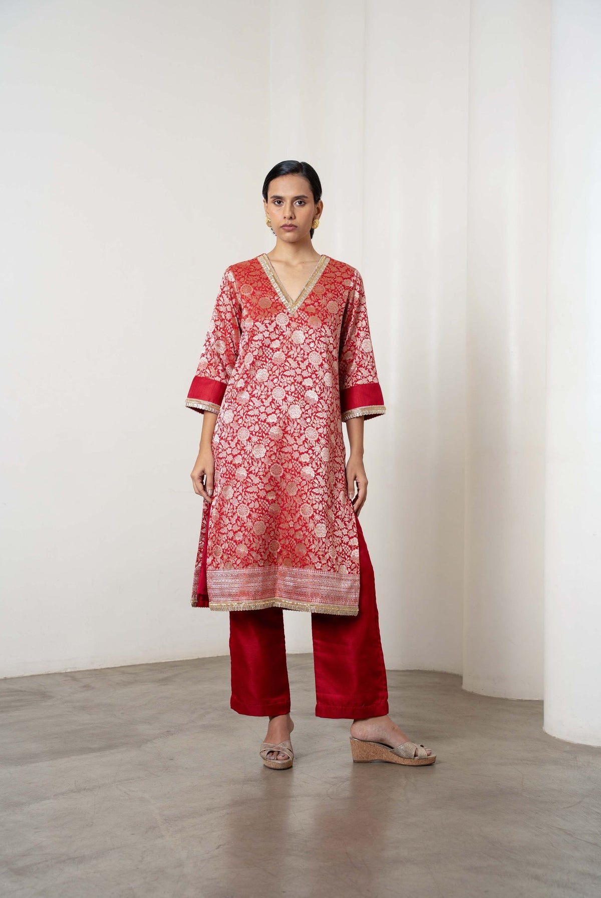 Masoom Kurta Set Red - CiceroniKurta Set, Festive WearShriya Singhi