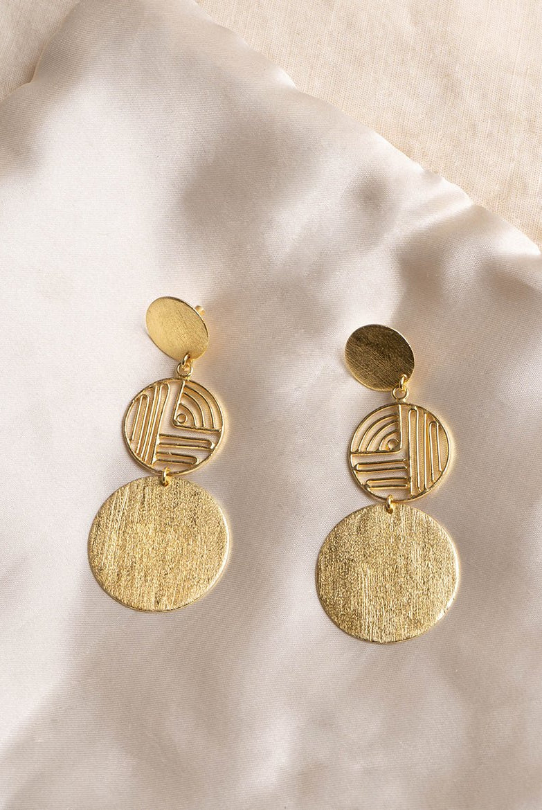 Maze Earrings - CiceroniEarringsMerald Curio