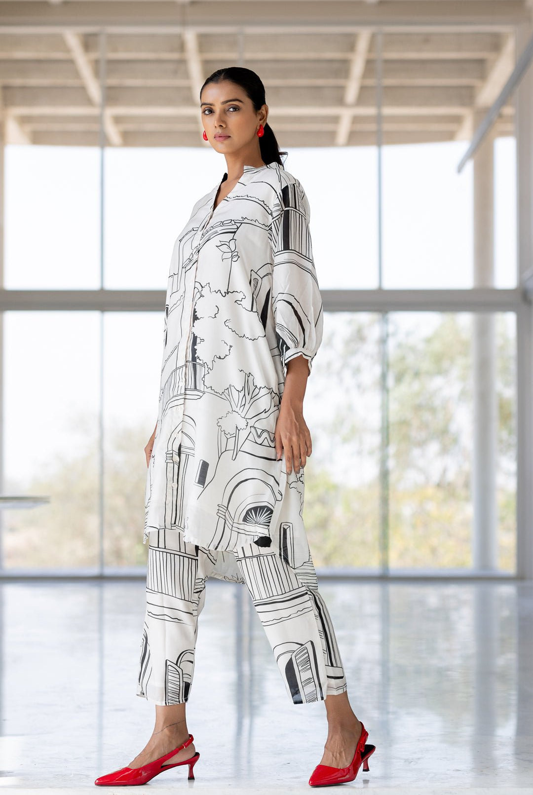 Mediterranean Lanes Co - ord Set - CiceroniKurta Set, Everyday WearSilai Studio