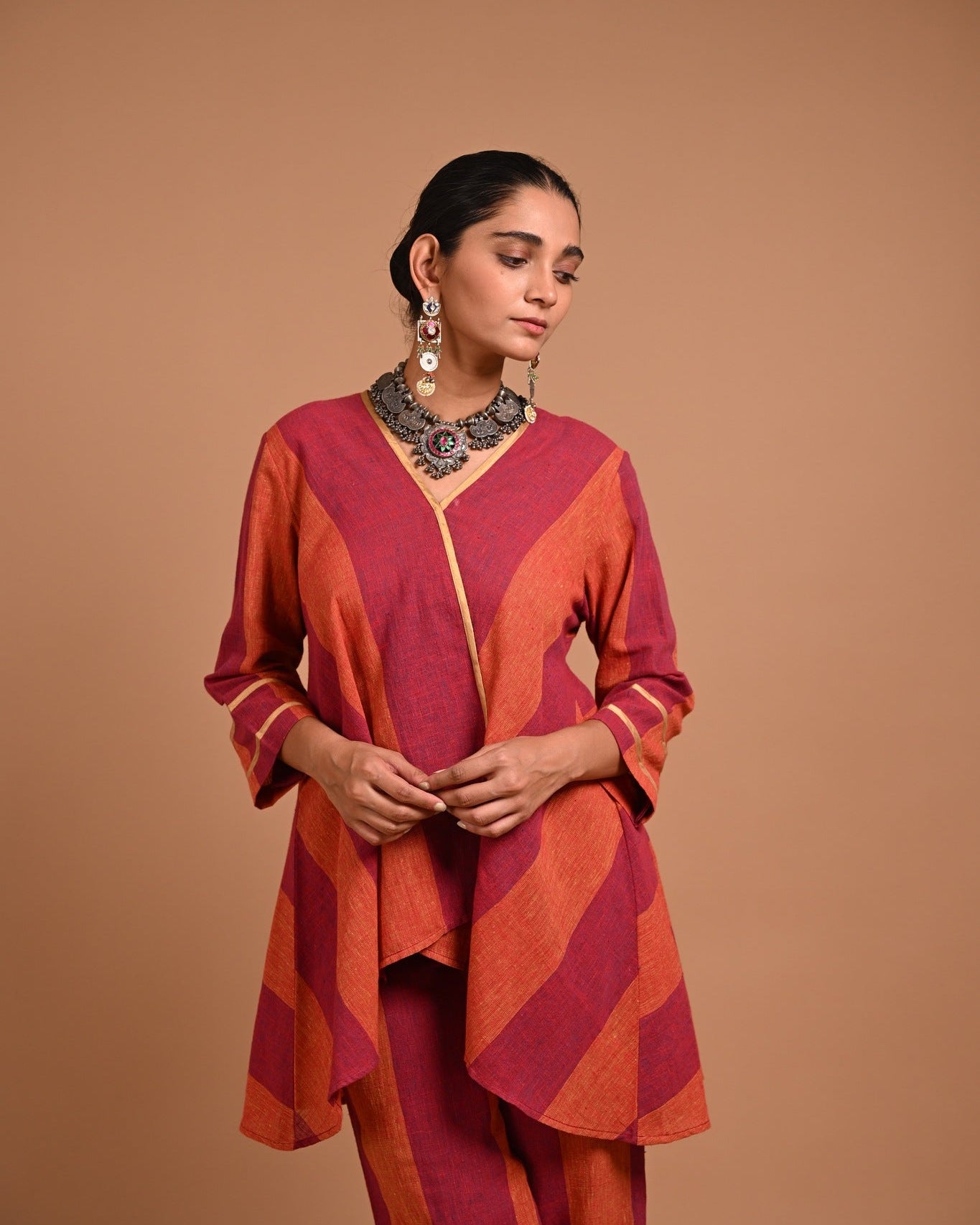 Mehak Tunic in Red - CiceroniTunicsRang by Rajvi