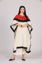 Mehar Kaftan Set - White - CiceroniKurta Set, Everyday WearSheetal Joshi Verma