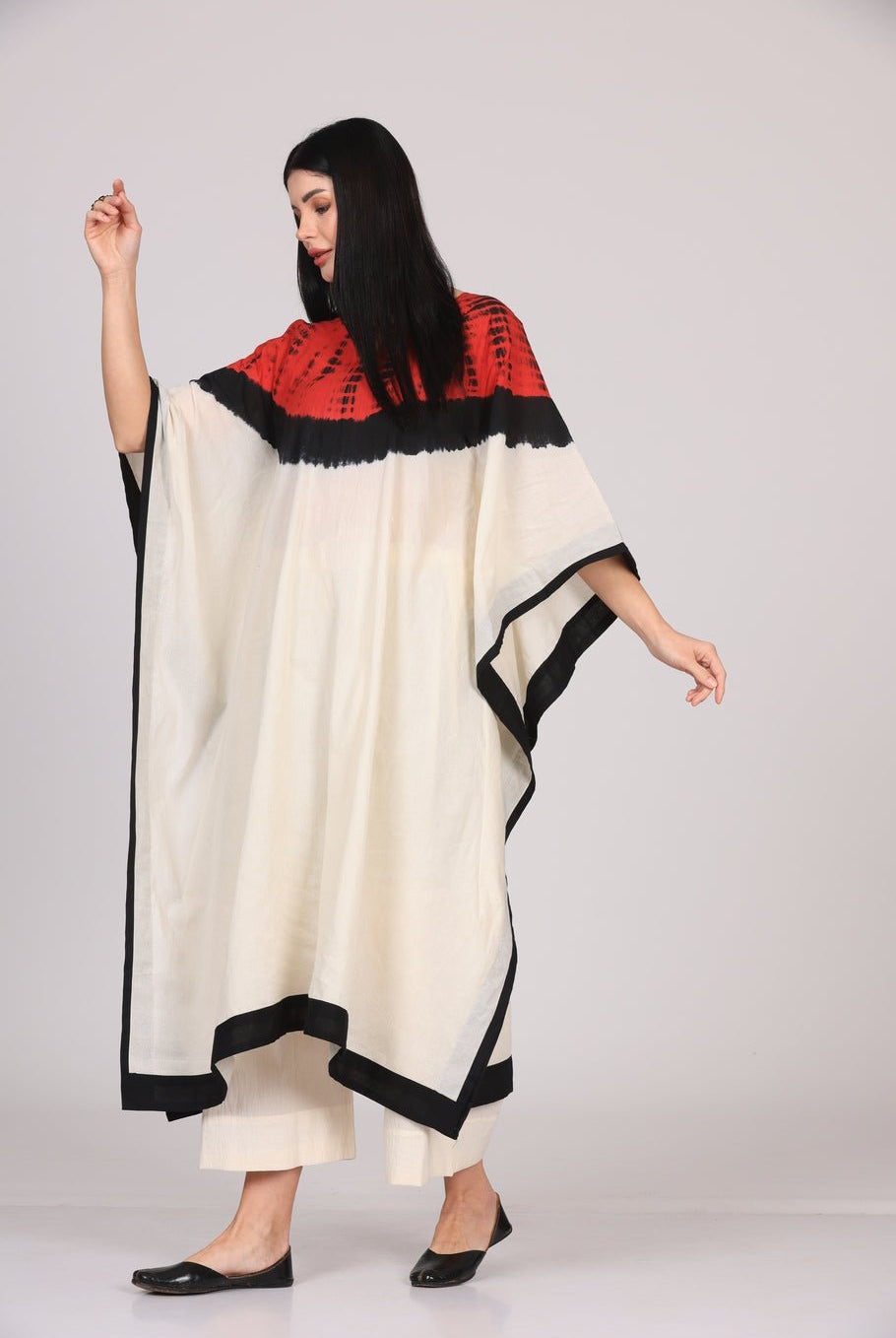 Mehar Kaftan Set - White - CiceroniKurta Set, Everyday WearSheetal Joshi Verma