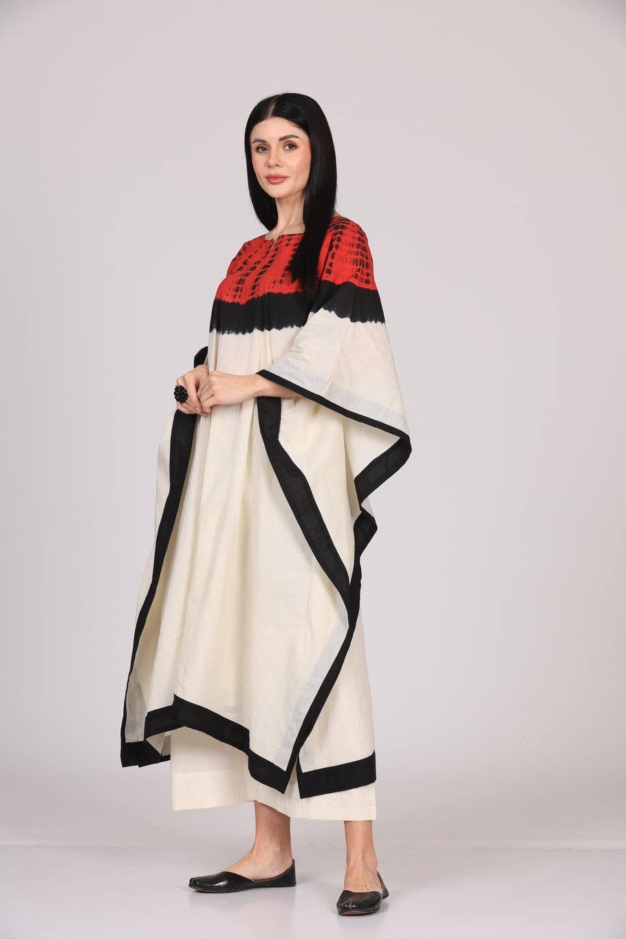 Mehar Kaftan Set - White - CiceroniKurta Set, Everyday WearSheetal Joshi Verma