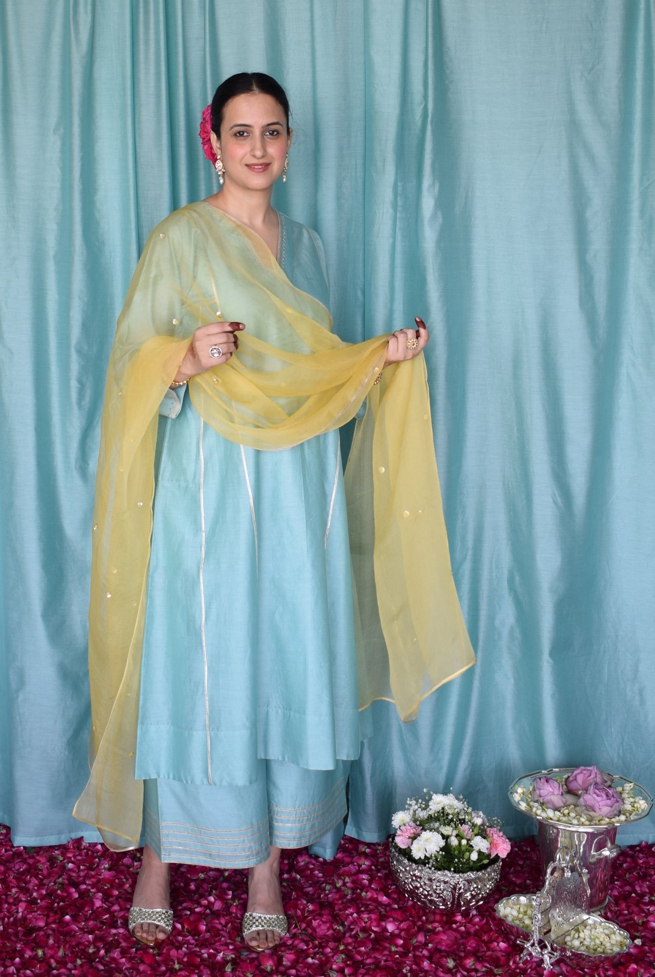 Meher Chanderi Set - CiceroniKurta Set, Festive wearHouse of Moxa