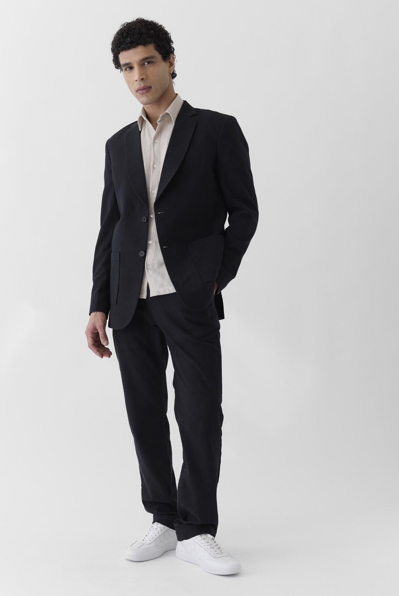 Men's Casual Blazer - Black - CiceroniJacketsMareen