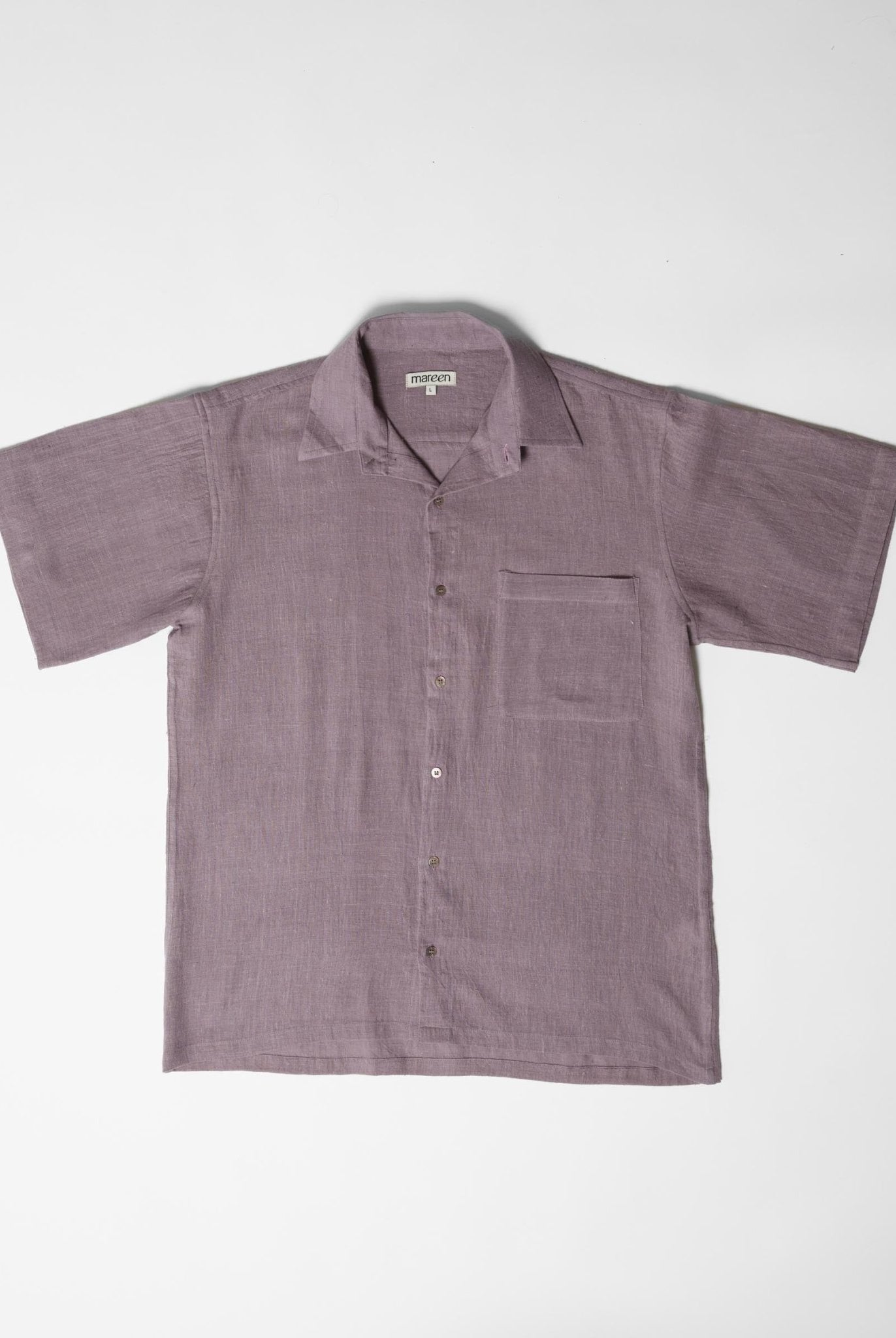 Men's Half Sleeve Shirt - Mauve Purple - CiceroniMen ShirtsMareen