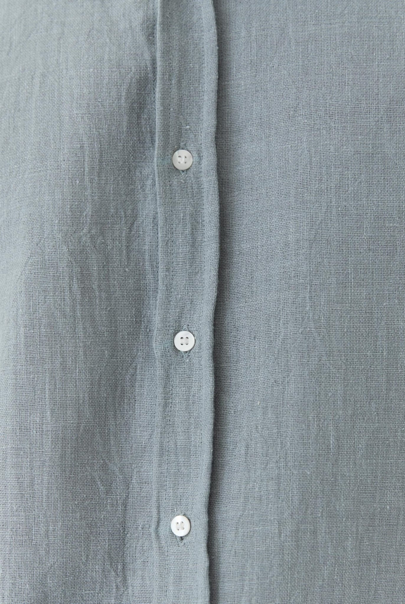 Men's Mandarin Collar Shirt - Greenish Gray - CiceroniMen ShirtsMareen