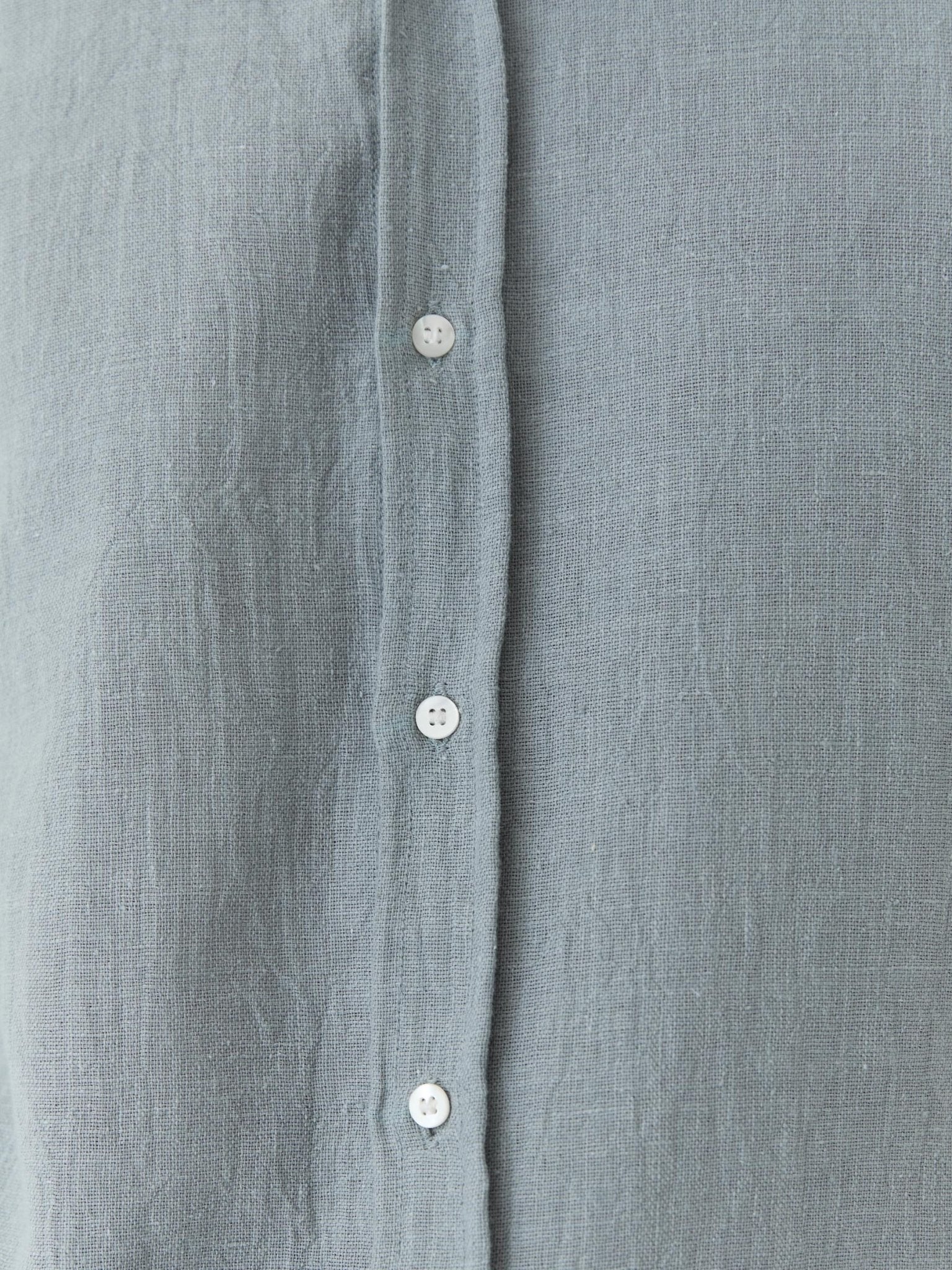 Men's Mandarin Collar Shirt - Greenish Gray - CiceroniMen ShirtsMareen