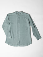 Men's Mandarin Collar Shirt - Mint Green - CiceroniMen ShirtsMareen