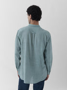 Men's Mandarin Collar Shirt - Mint Green - CiceroniMen ShirtsMareen
