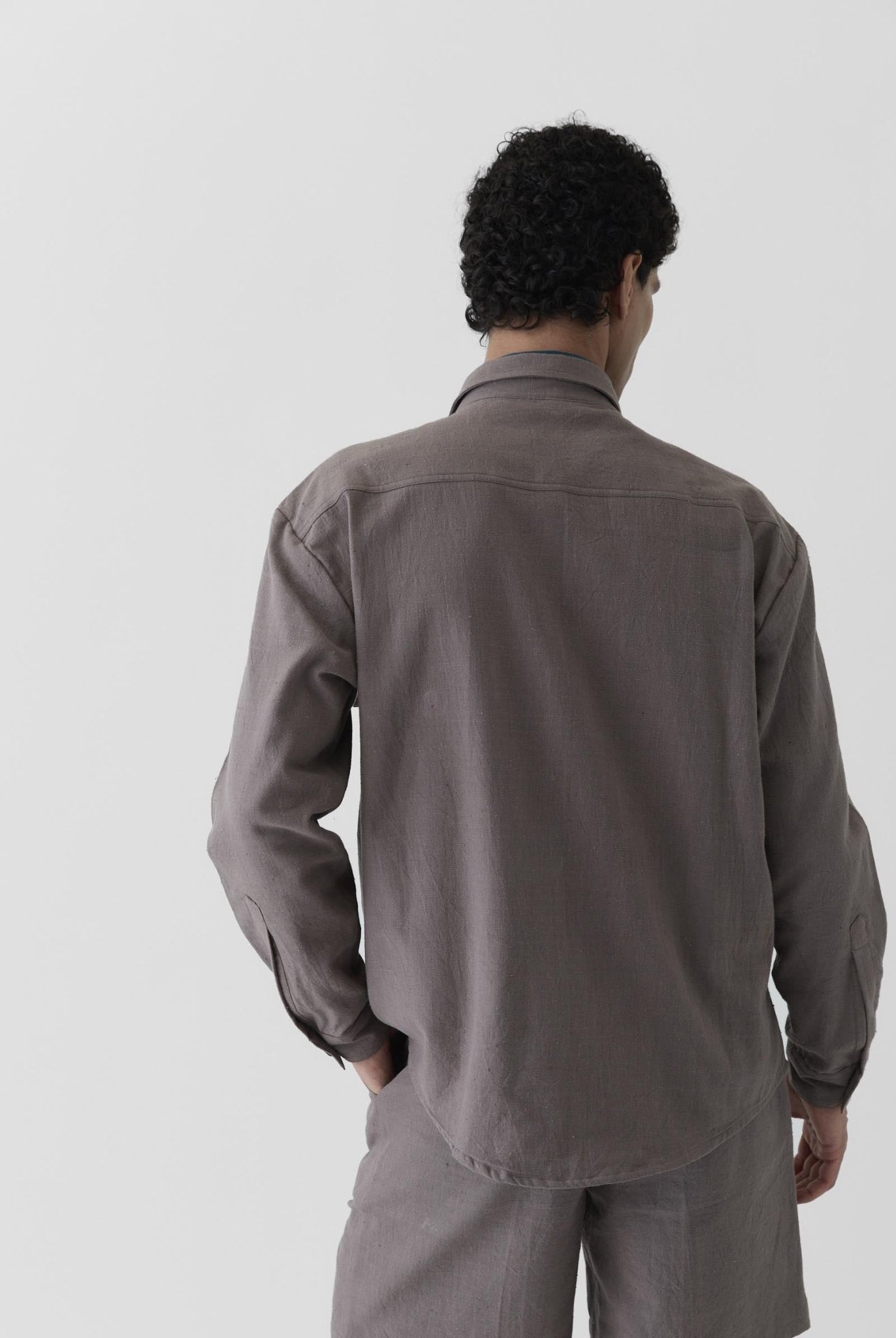 Men's Mono Pocket Jacket - Grayish Brown - CiceroniJacketsMareen