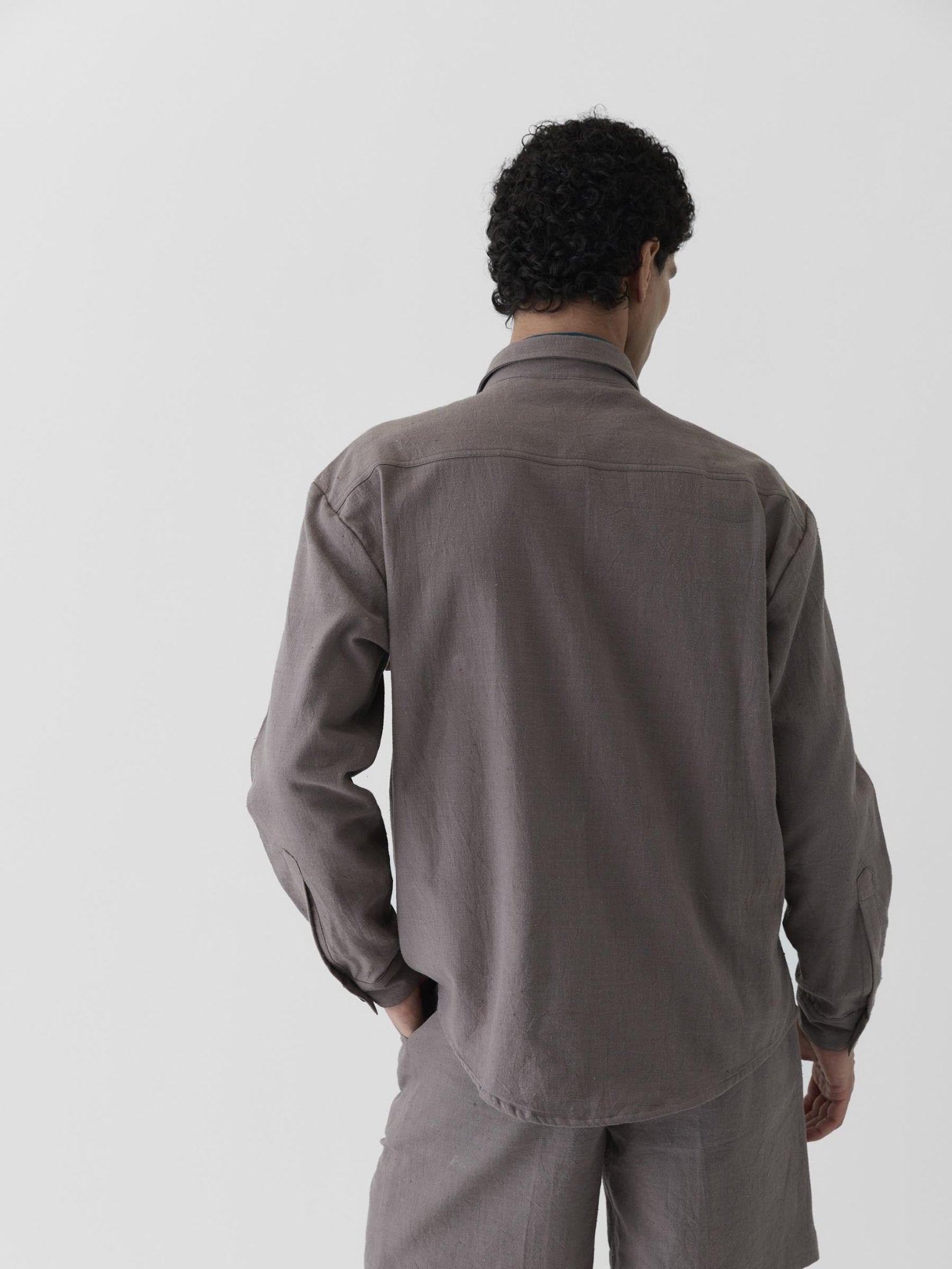 Men's Mono Pocket Jacket - Grayish Brown - CiceroniJacketsMareen