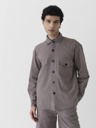 Men's Mono Pocket Jacket - Grayish Brown - CiceroniJacketsMareen