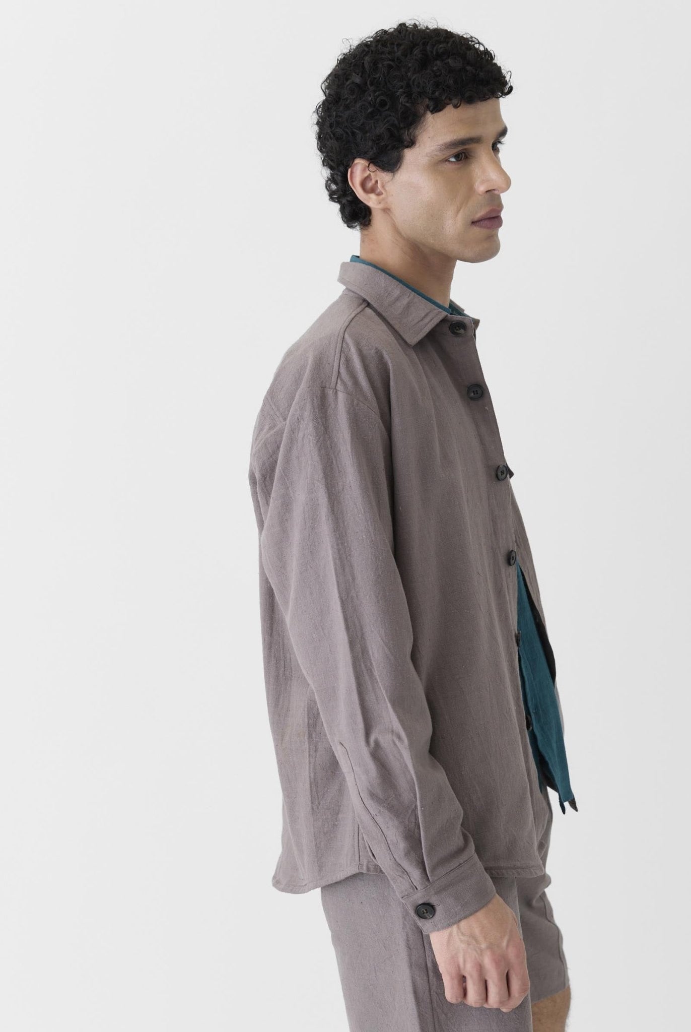Men's Mono Pocket Jacket - Grayish Brown - CiceroniJacketsMareen
