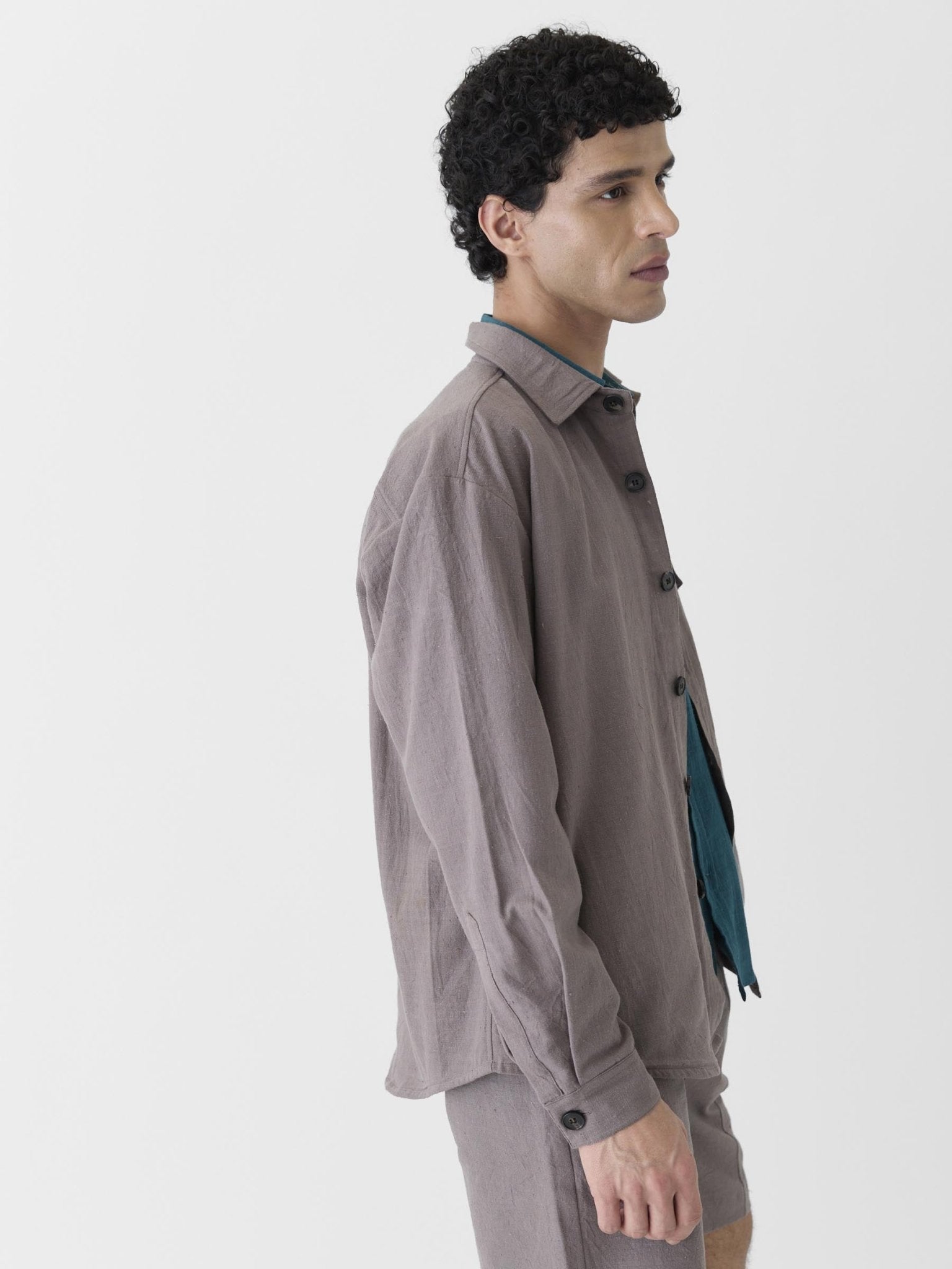 Men's Mono Pocket Jacket - Grayish Brown - CiceroniJacketsMareen