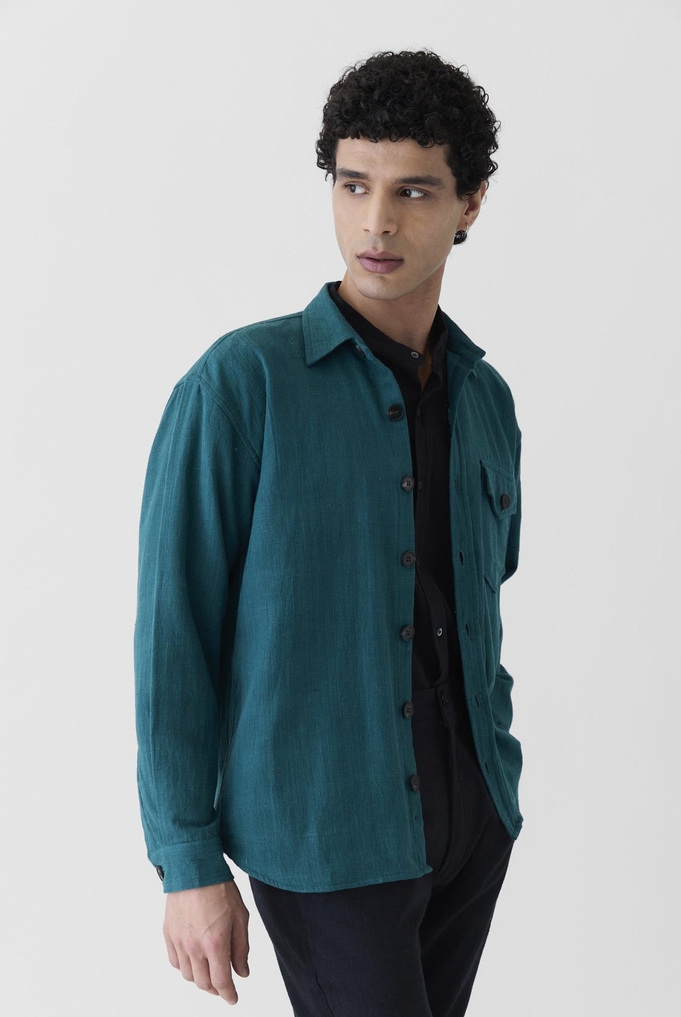 Men's Mono Pocket Jacket - Teal Green - CiceroniJacketsMareen