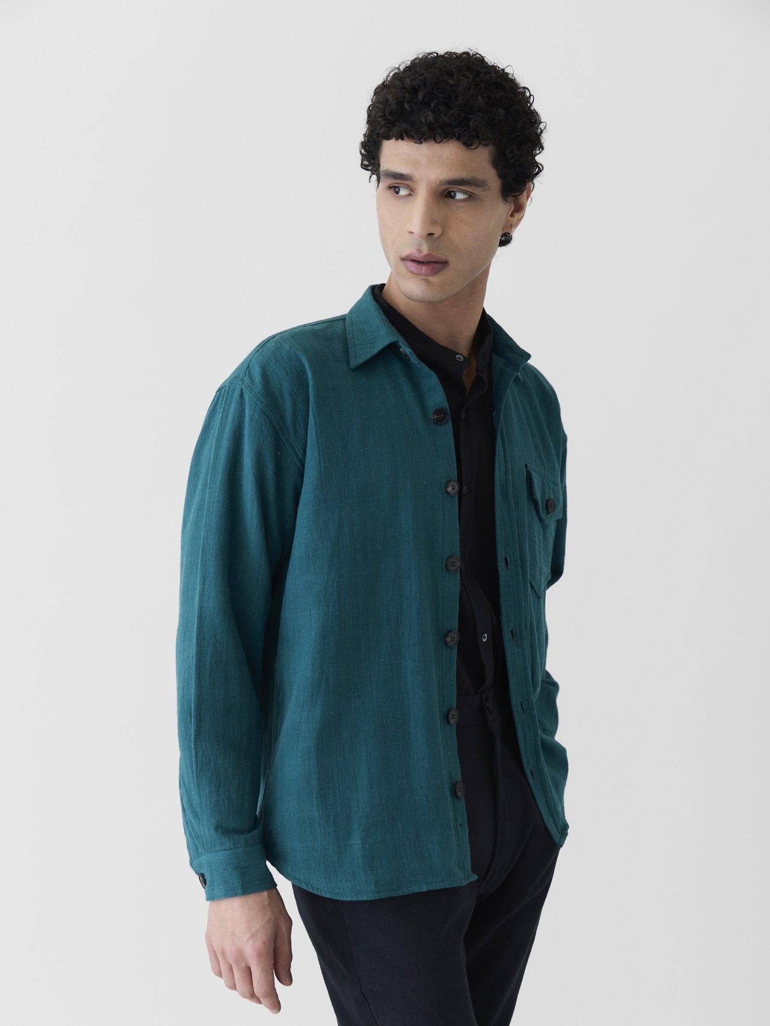 Men's Mono Pocket Jacket - Teal Green - CiceroniJacketsMareen