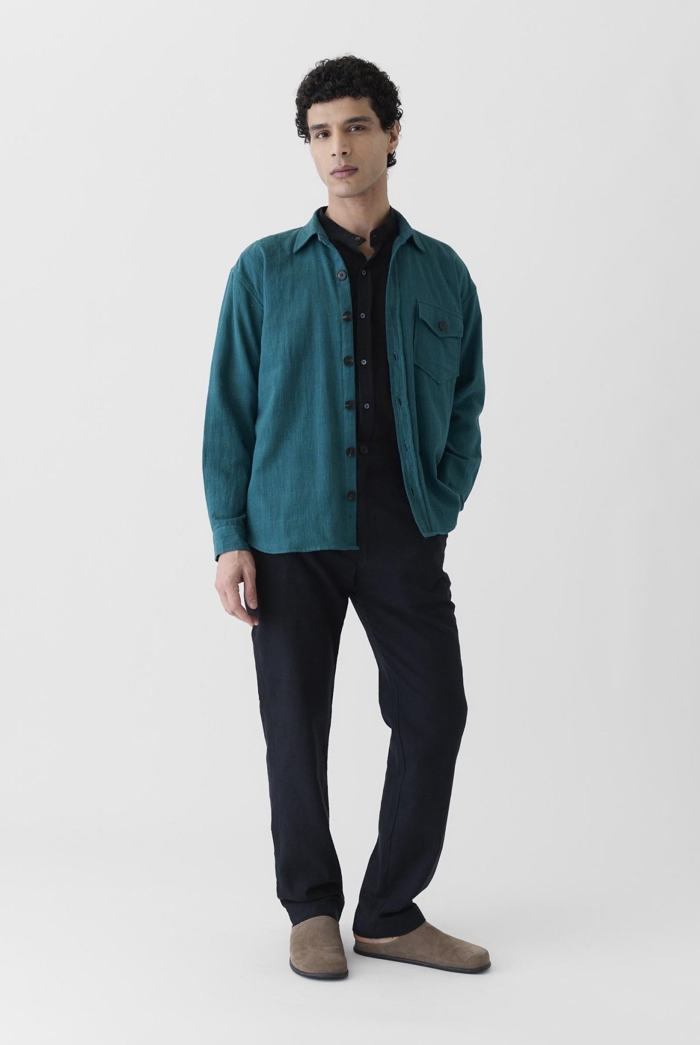Men's Mono Pocket Jacket - Teal Green - CiceroniJacketsMareen