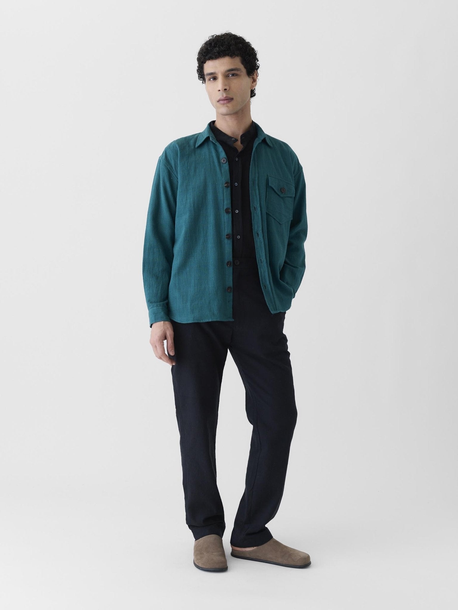 Men's Mono Pocket Jacket - Teal Green - CiceroniJacketsMareen