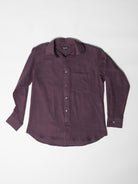Men's Pocket Collar Shirt - Aubergine Purple - CiceroniMen ShirtsMareen