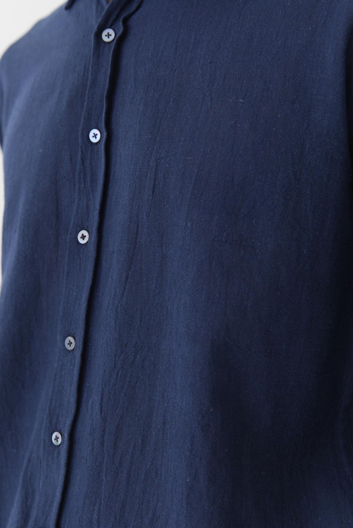 Men's Regular Collar Shirt - Navy Blue - CiceroniMen ShirtsMareen