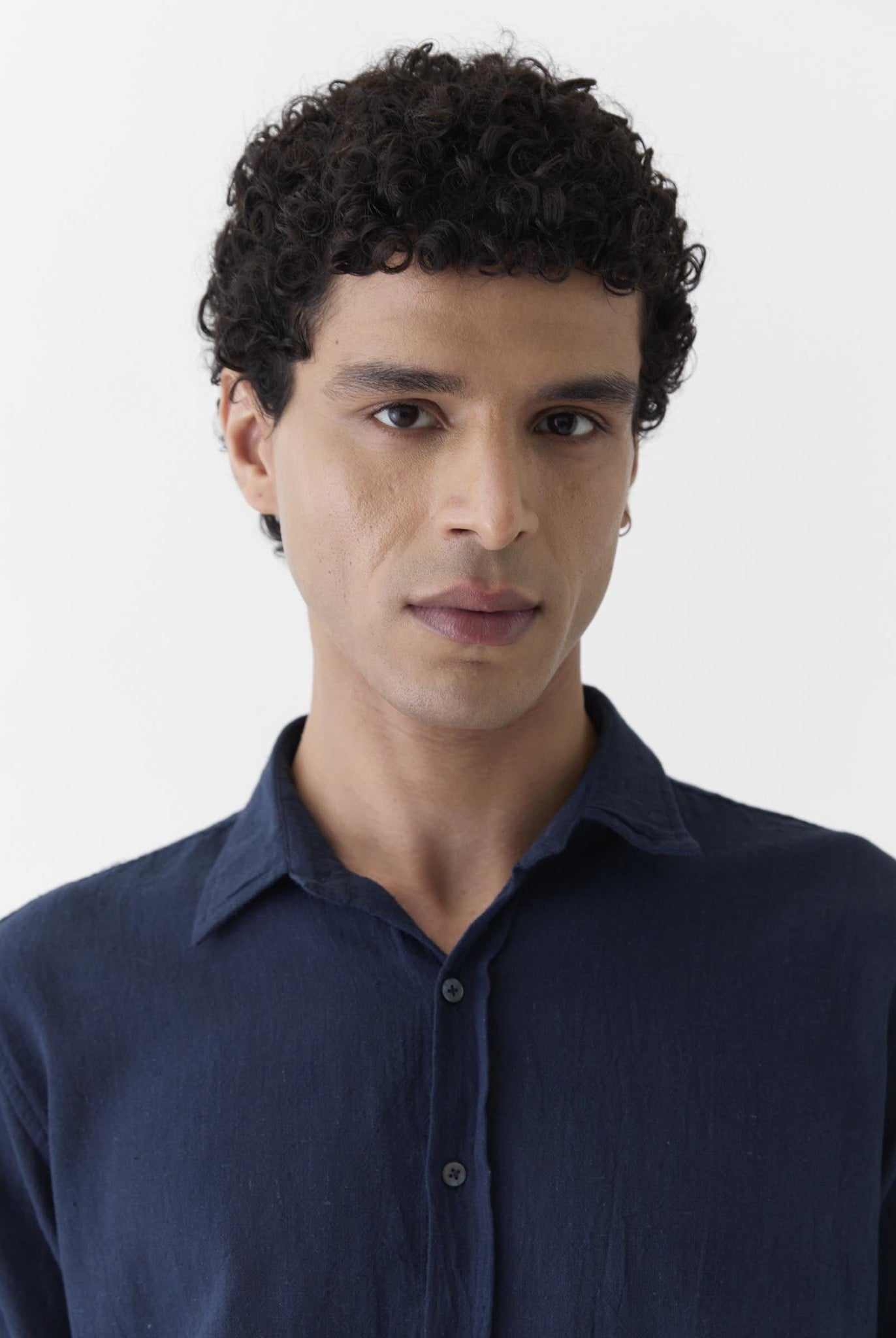 Men's Regular Collar Shirt - Navy Blue - CiceroniMen ShirtsMareen