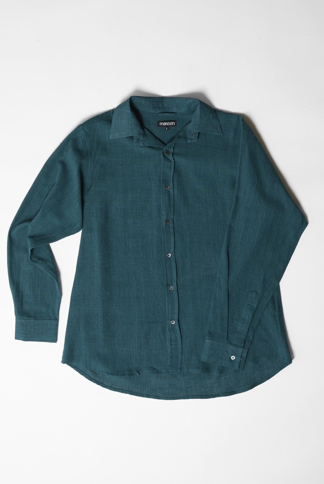 Men's Regular Collar Shirt - Teal Green - CiceroniMen ShirtsMareen
