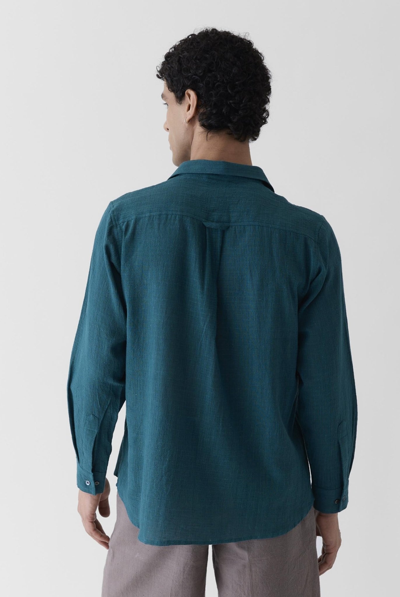Men's Regular Collar Shirt - Teal Green - CiceroniMen ShirtsMareen