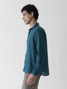 Men's Regular Collar Shirt - Teal Green - CiceroniMen ShirtsMareen