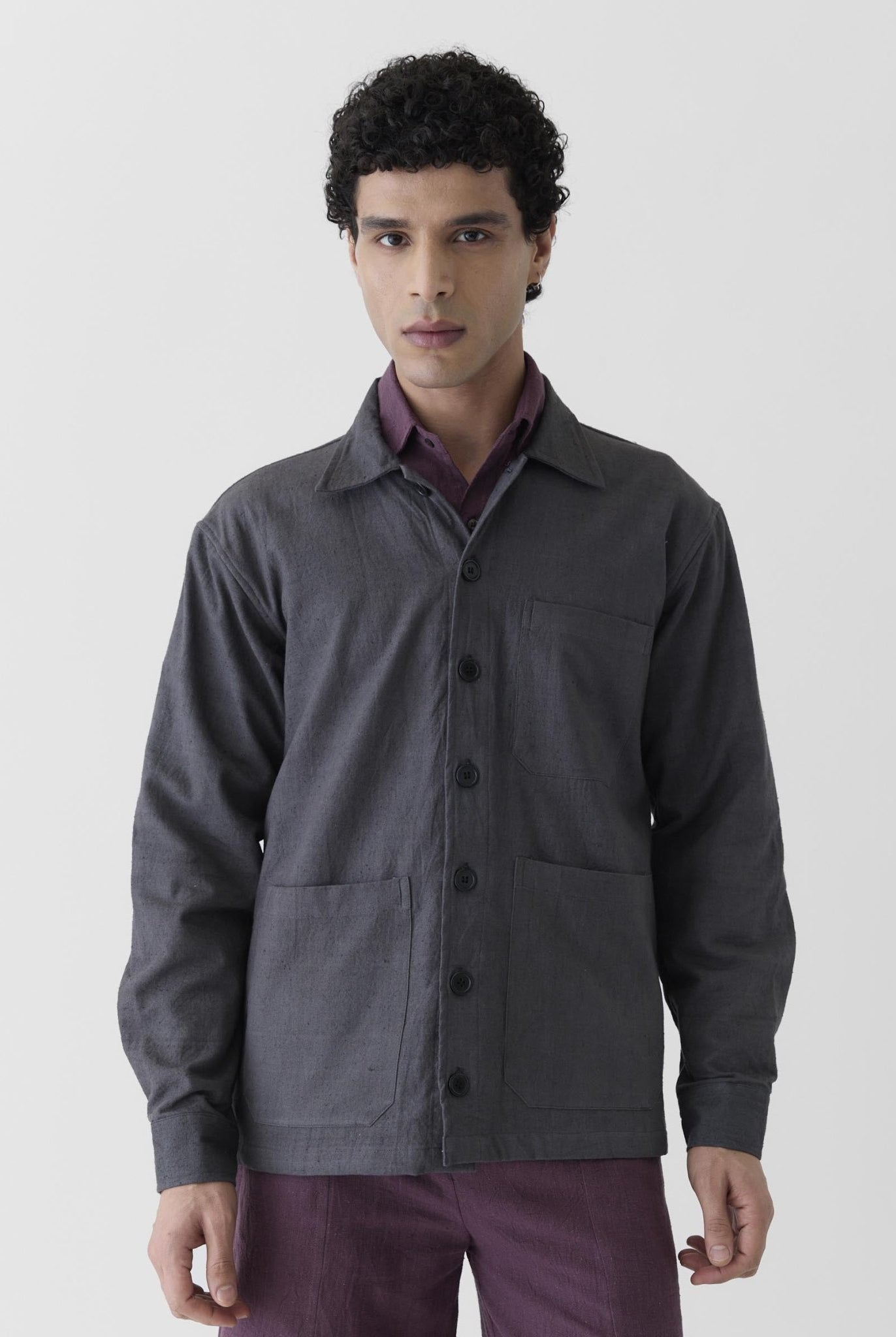 Men's Triple Pocket Jacket - Graphite Gray - CiceroniJacketsMareen
