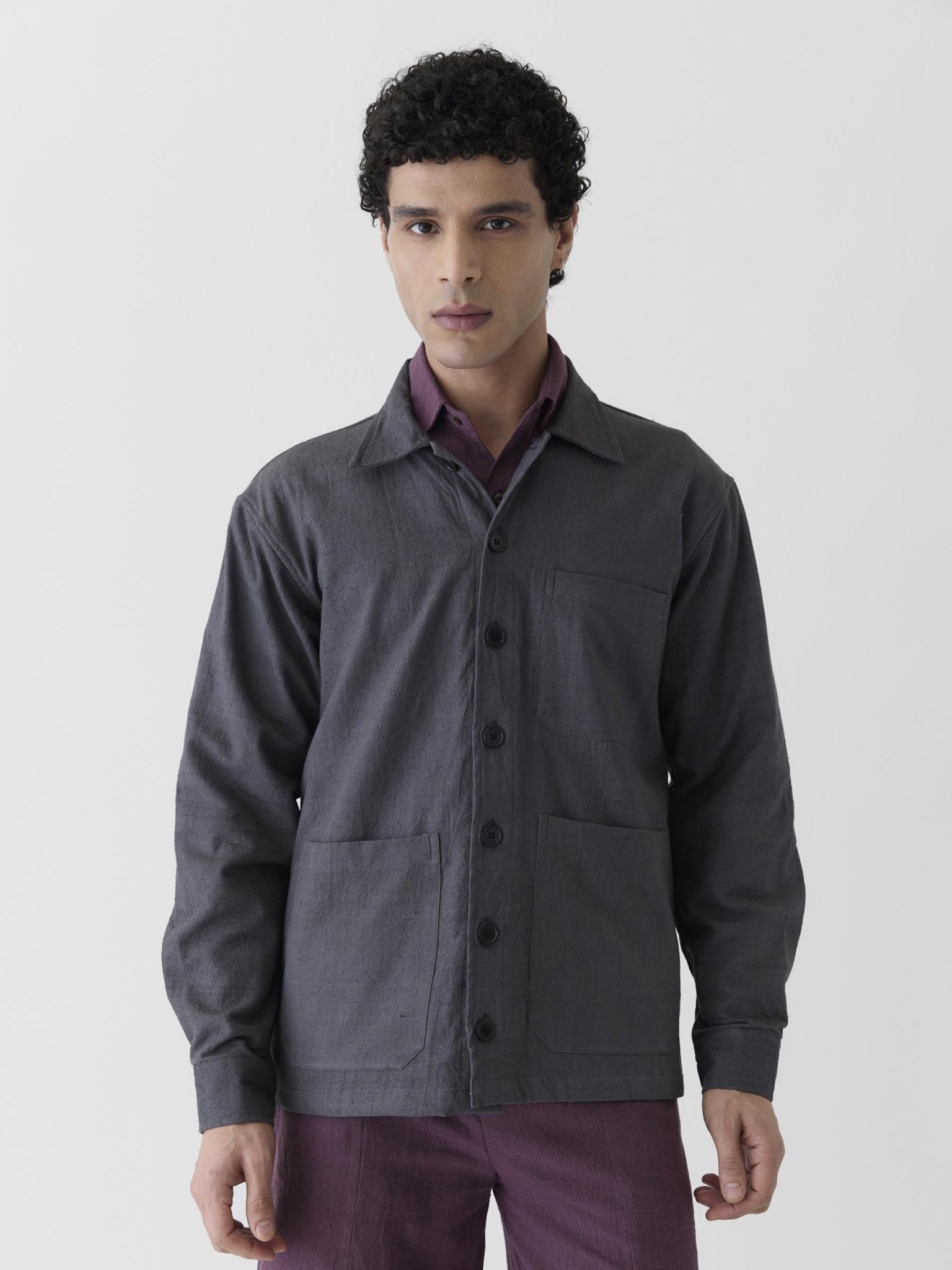 Men's Triple Pocket Jacket - Graphite Gray - CiceroniJacketsMareen