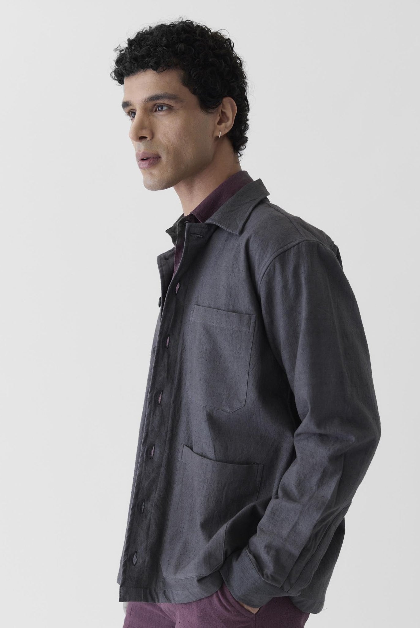 Men's Triple Pocket Jacket - Graphite Gray - CiceroniJacketsMareen