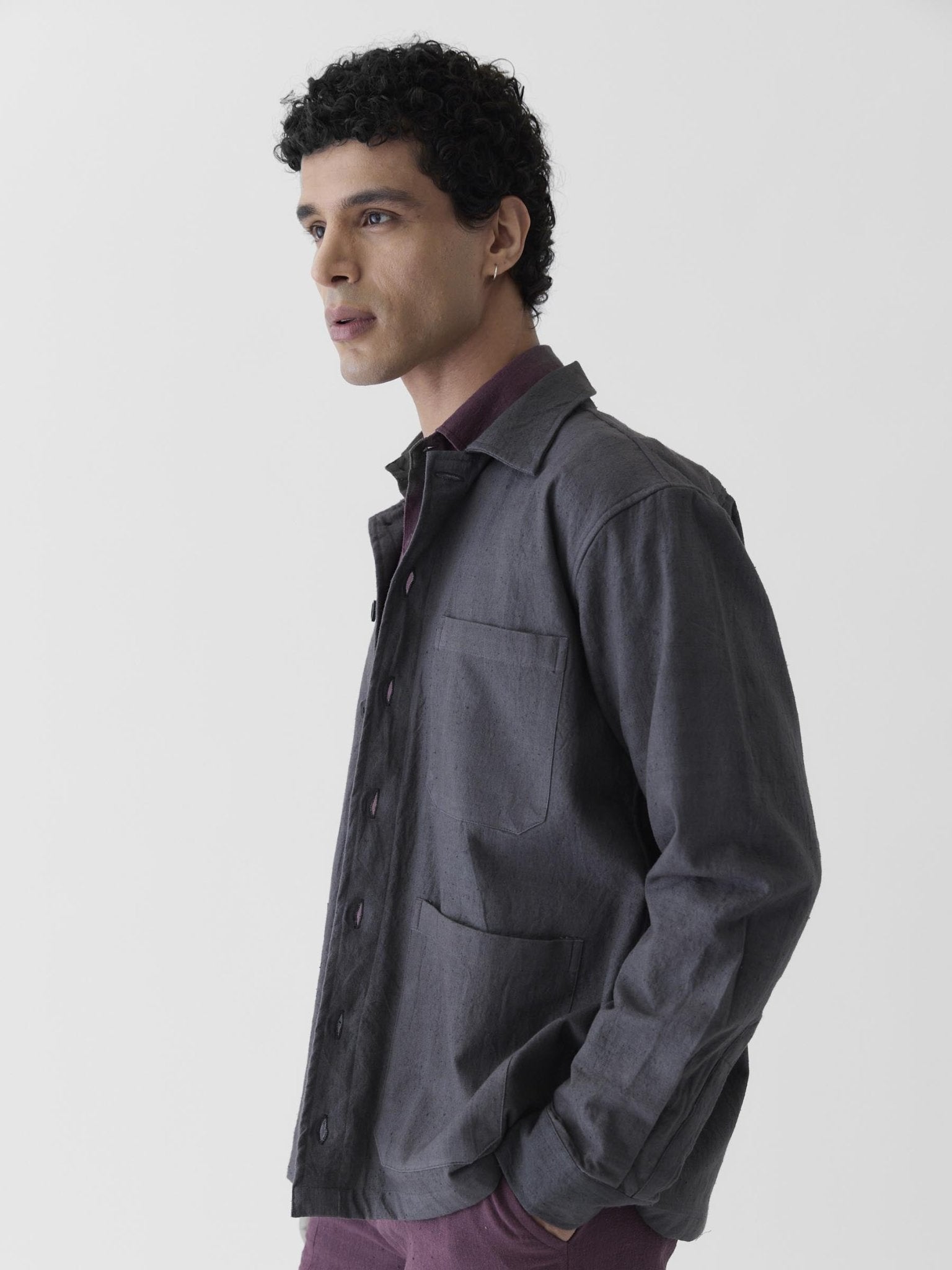 Men's Triple Pocket Jacket - Graphite Gray - CiceroniJacketsMareen