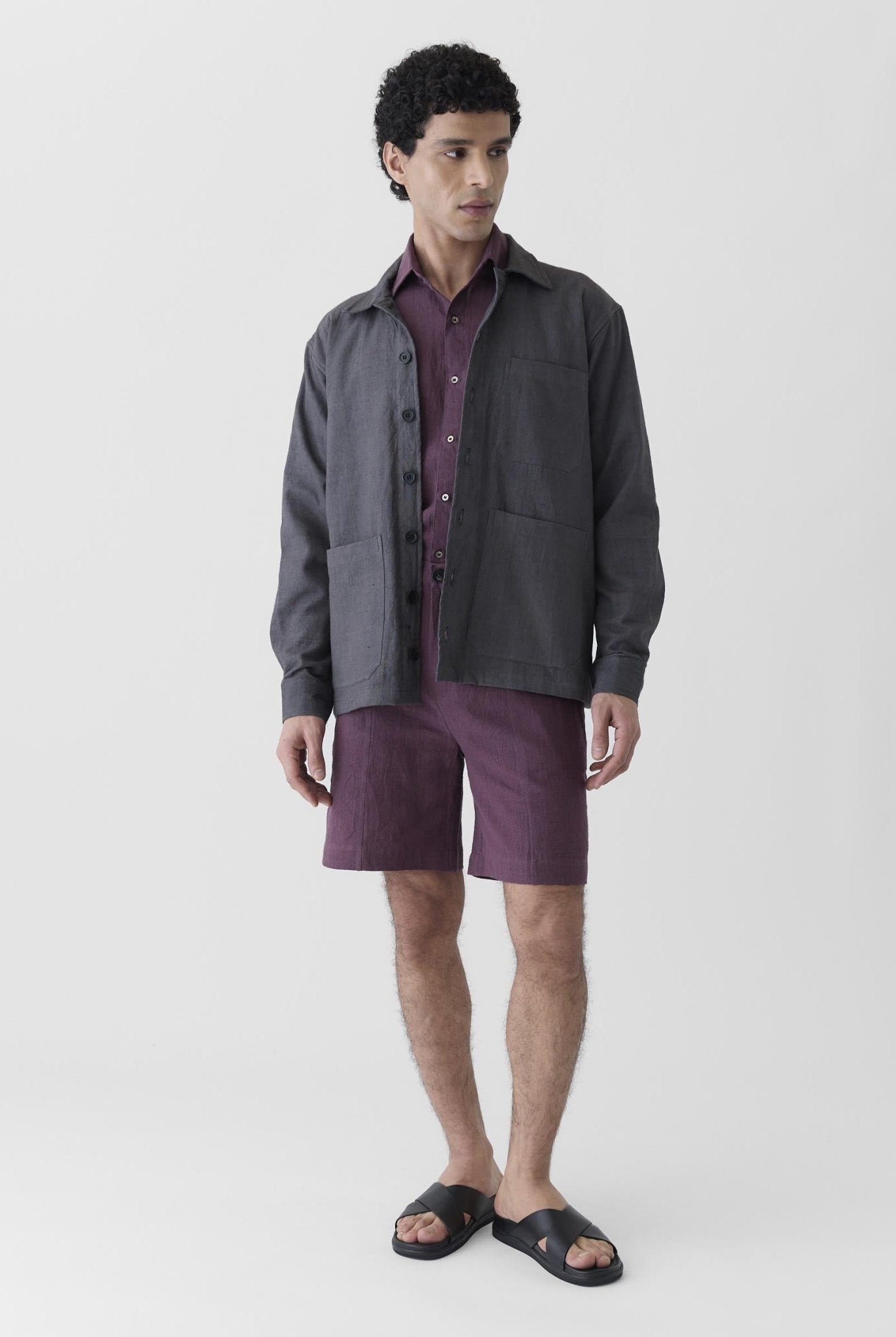 Men's Triple Pocket Jacket - Graphite Gray - CiceroniJacketsMareen