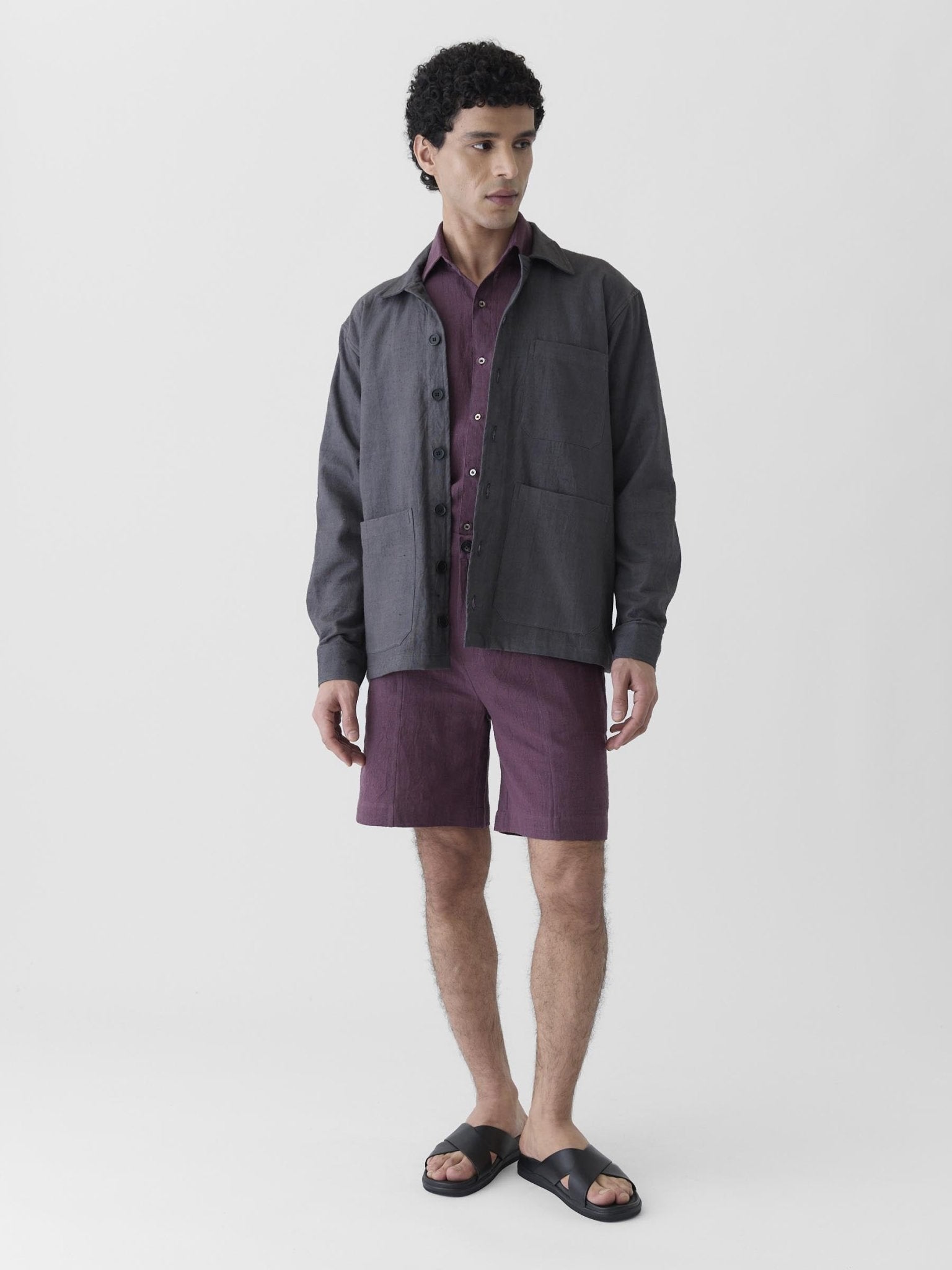 Men's Triple Pocket Jacket - Graphite Gray - CiceroniJacketsMareen