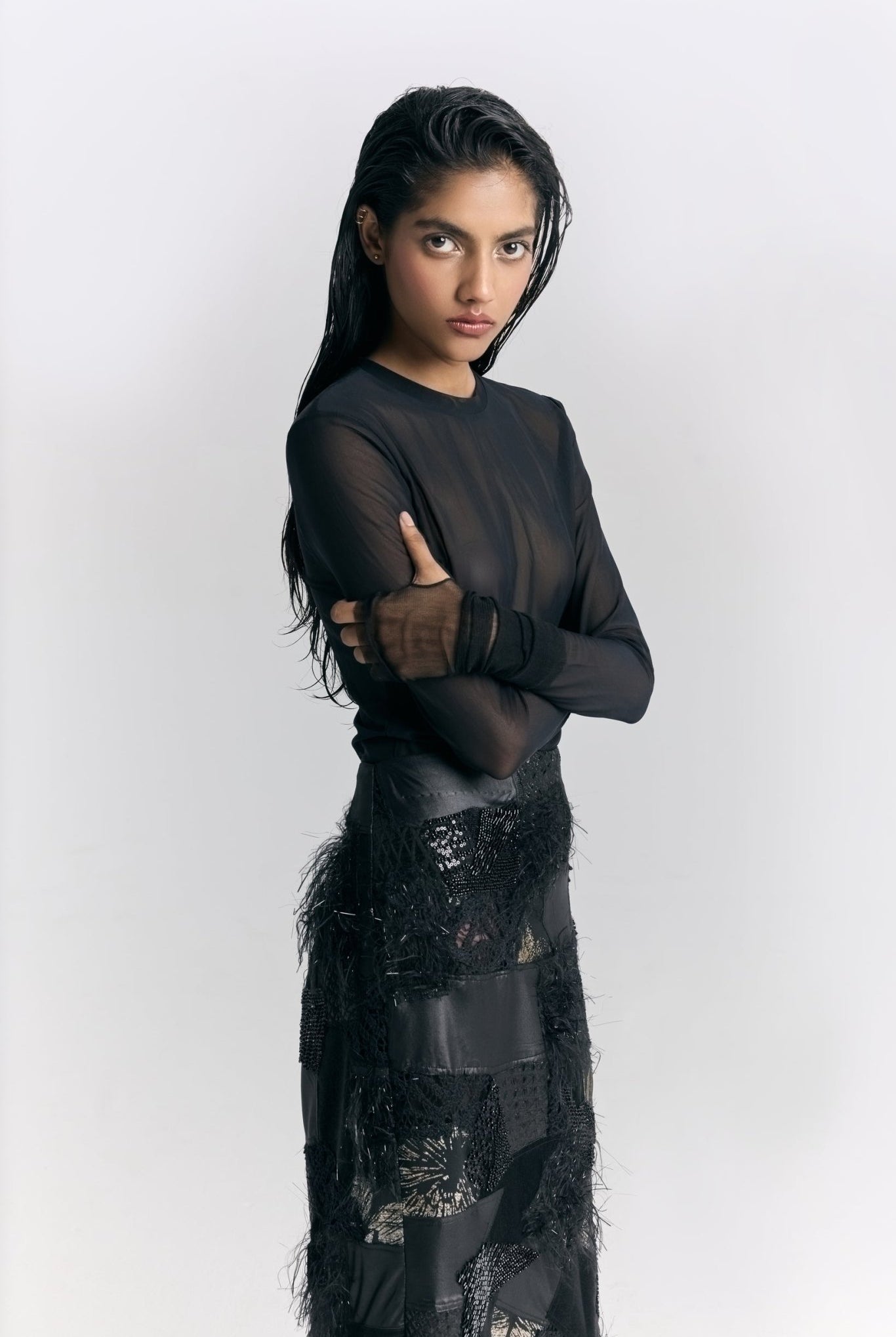 Mesh Bodysuit - CiceroniBodysuitPriyanca Khanna