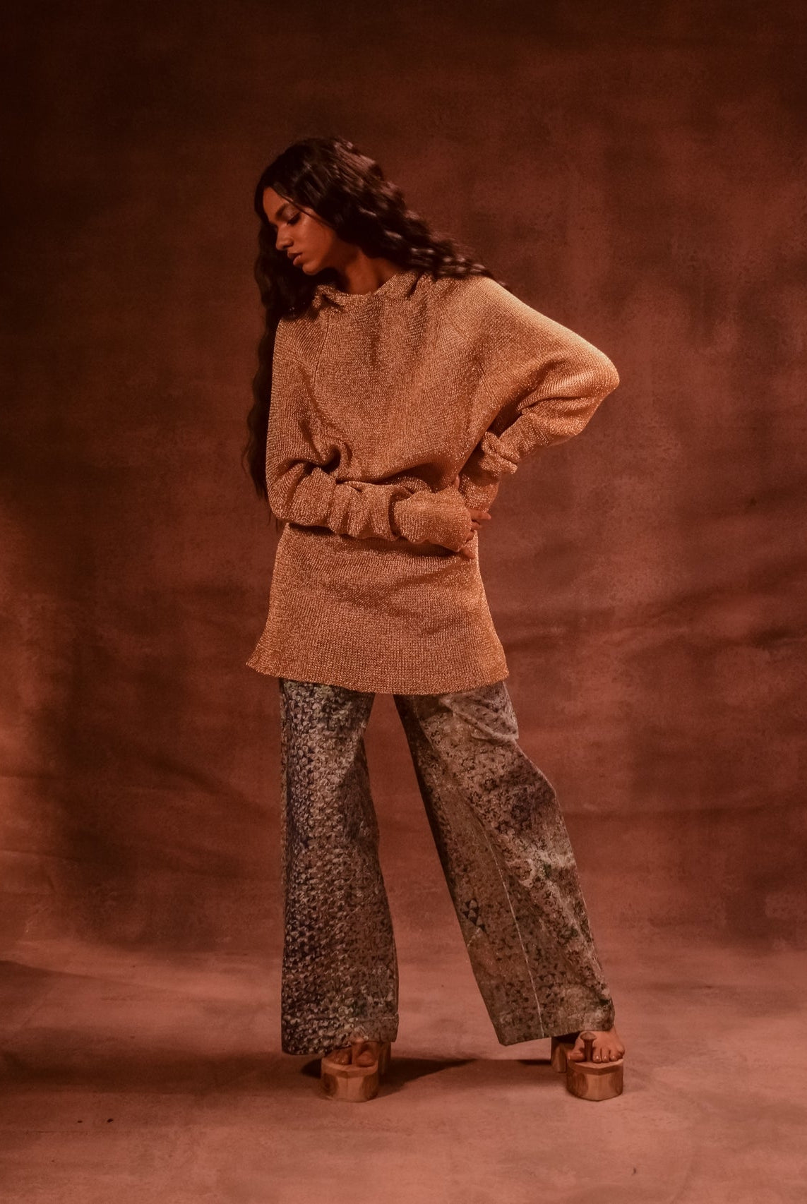 Metal Hooded Jumper - CiceroniDressesAnam Husain