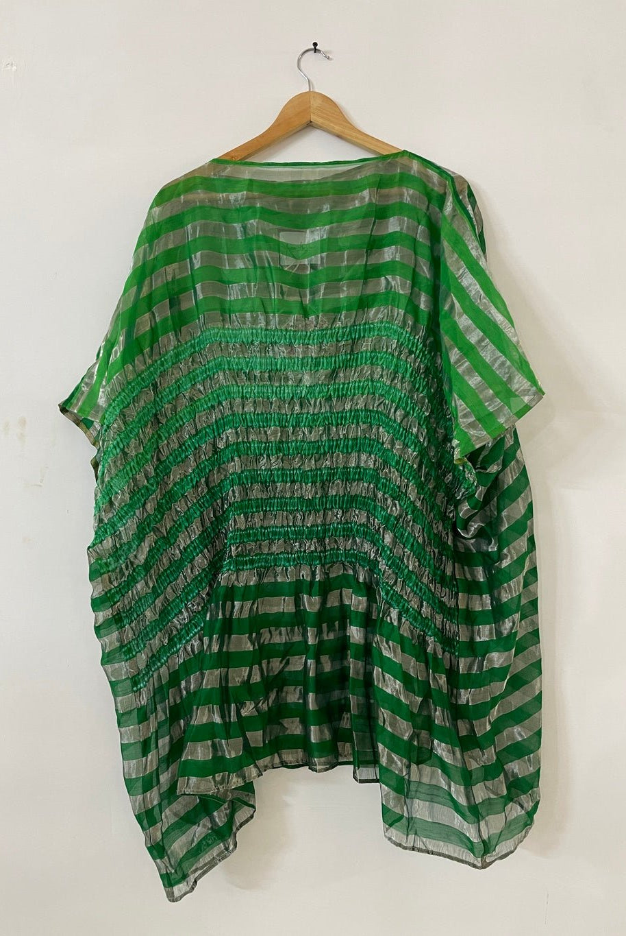 Metallic Green Firdaus Kaftan - CiceroniKaftanAnam Husain