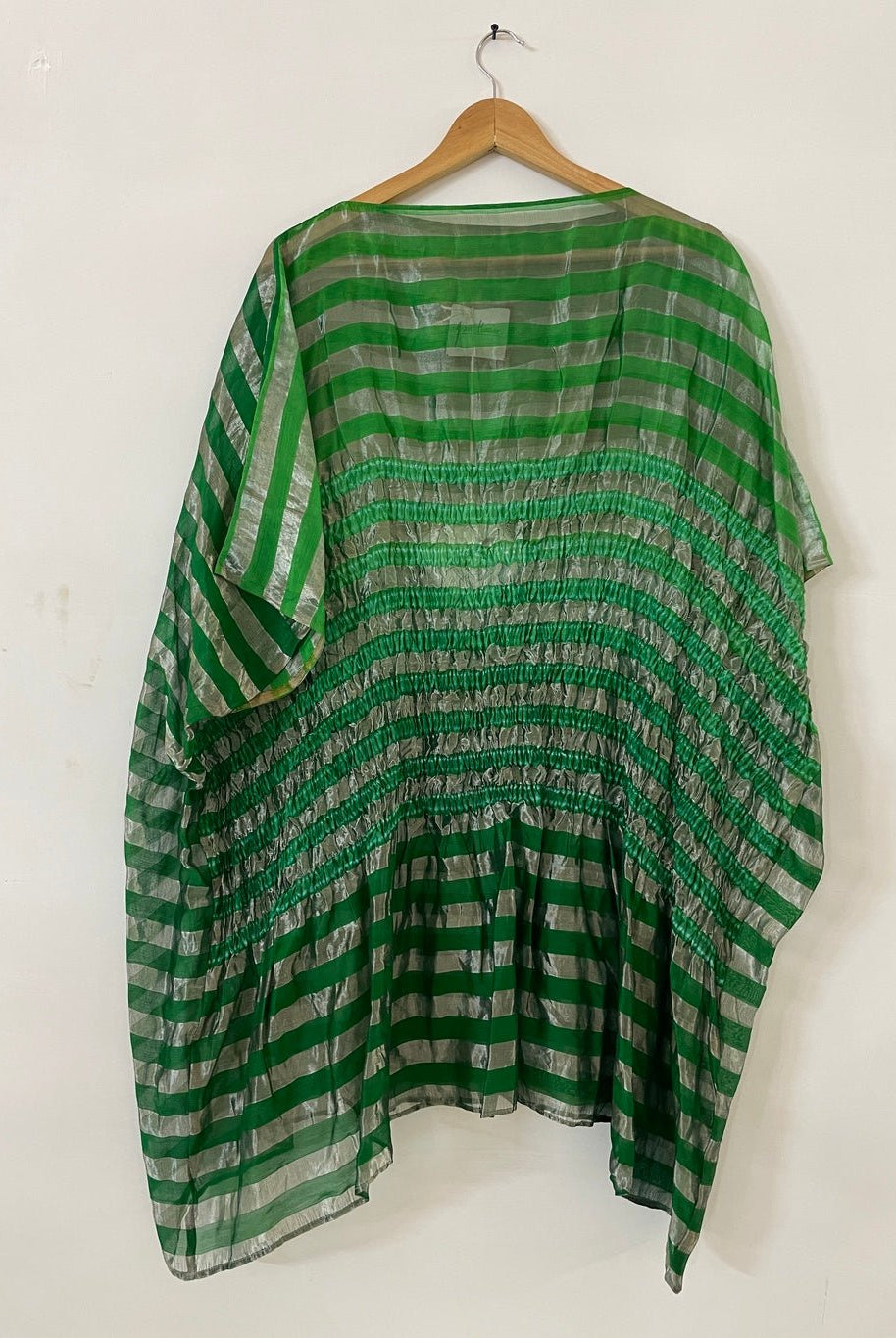 Metallic Green Firdaus Kaftan - CiceroniKaftanAnam Husain